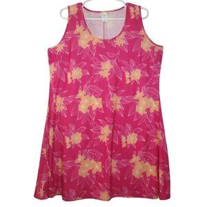 West Loop Sleeveless Floral Dress Size XL Polyester and Elastane.